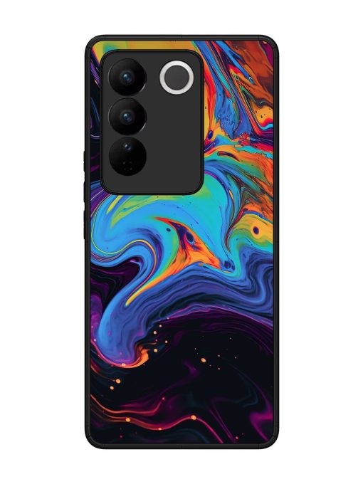 Liquid Dreamscape Glossy Soft Edge Case for Vivo V27 (5G) Chachhi