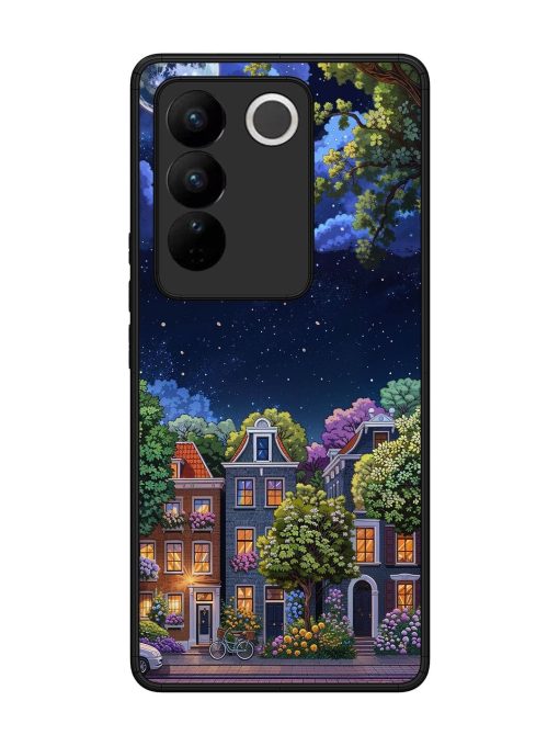 Moonlit Streets Glossy Soft Edge Case for Vivo V27 (5G) Chachhi