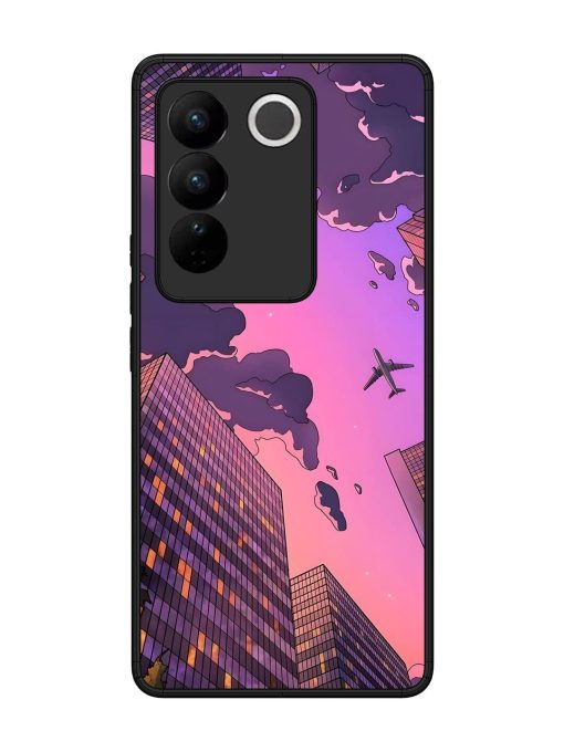 Urban Twilight Glossy Soft Edge Case for Vivo V27 (5G) Chachhi