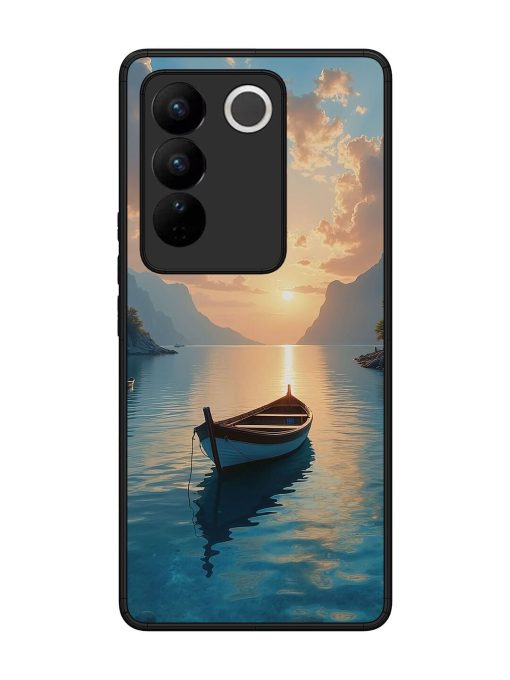 Serene Sunset Glossy Soft Edge Case for Vivo V27 (5G) Chachhi