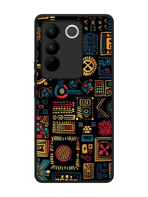 Tribal Tapestry Glossy Soft Edge Case for Vivo V27 (5G) Chachhi