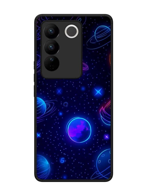 Neon Cosmos Glossy Soft Edge Case for Vivo V27 (5G) Chachhi