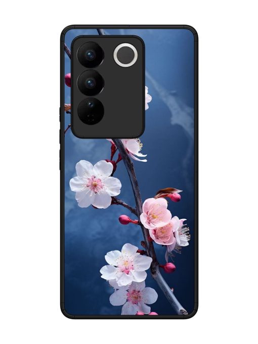 Delicate Blossoms Glossy Soft Edge Case for Vivo V27 (5G) Chachhi