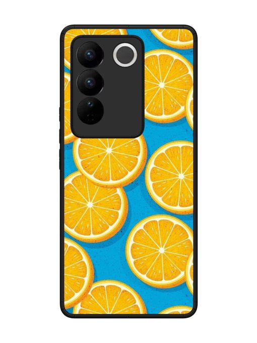 Citrus Symphony Glossy Soft Edge Case for Vivo V27 (5G) Chachhi