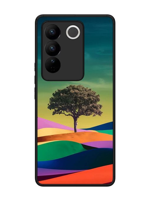 Rainbow'S Lone Sentinel Glossy Soft Edge Case for Vivo V27 (5G) Chachhi