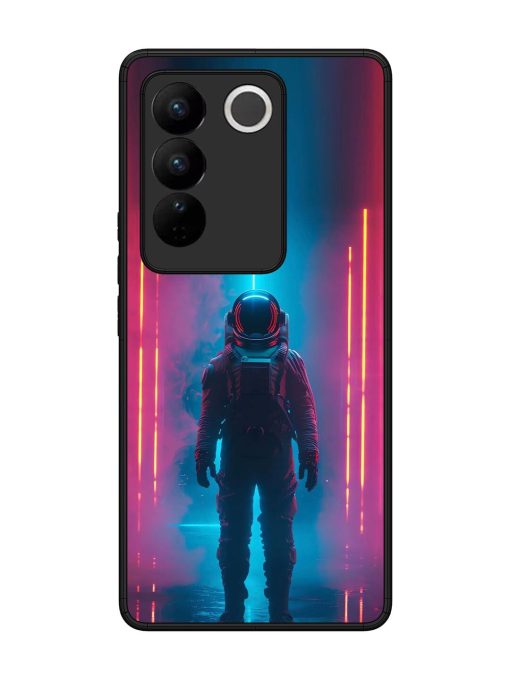 Neon Astronaut Glossy Soft Edge Case for Vivo V27 (5G) Chachhi