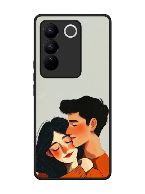 Craft Couples Glossy Soft Edge Case for Vivo V27 (5G) Chachhi