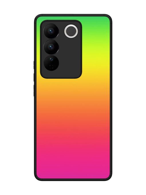 Rainbow Gradient Glossy Soft Edge Case for Vivo V27 (5G) Chachhi