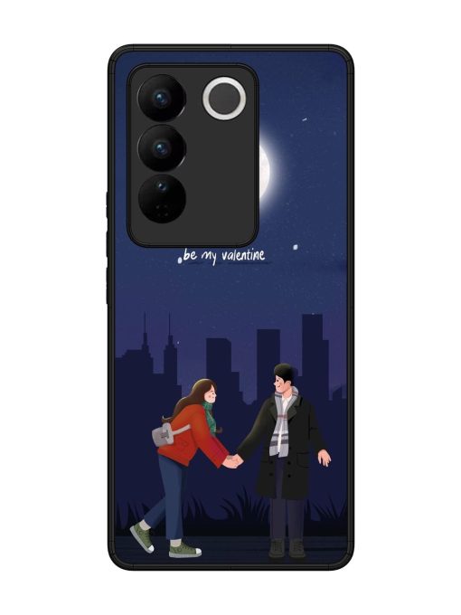 Moonlight Proposal Glossy Soft Edge Case for Vivo V27 (5G) Chachhi