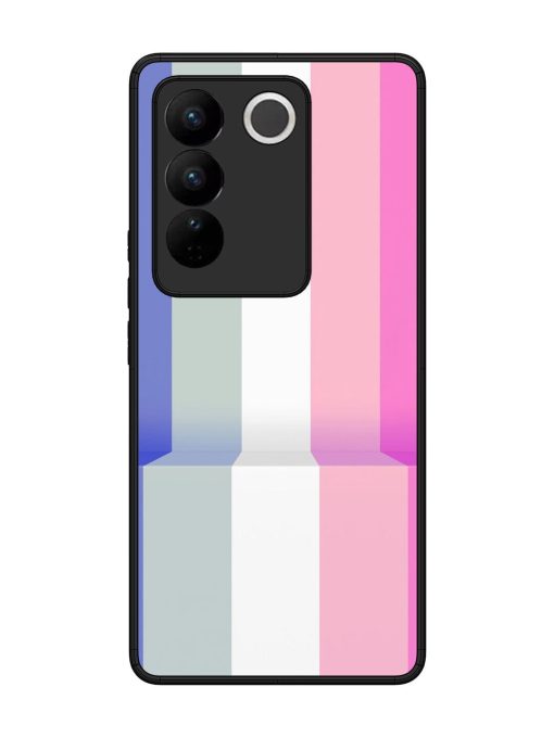 Pastel Palette Glossy Soft Edge Case for Vivo V27 (5G) Chachhi