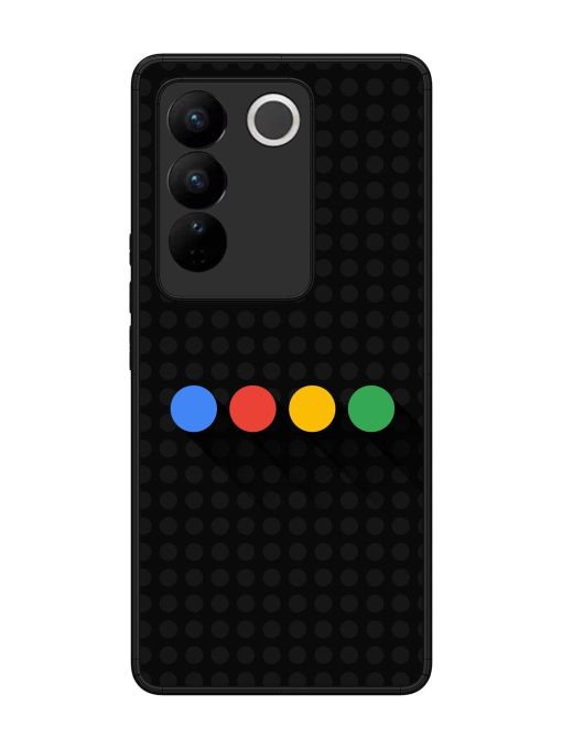 Google Dots Glossy Soft Edge Case for Vivo V27 (5G) Chachhi