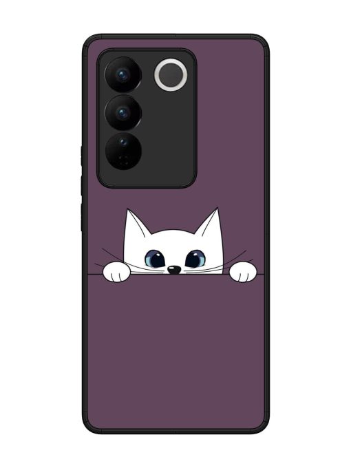 Peek-A-Boo Kitty Glossy Soft Edge Case for Vivo V27 (5G) Chachhi