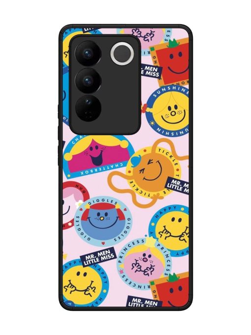 Whimsical Mr. Men & Little Miss Glossy Soft Edge Case for Vivo V27 (5G) Chachhi