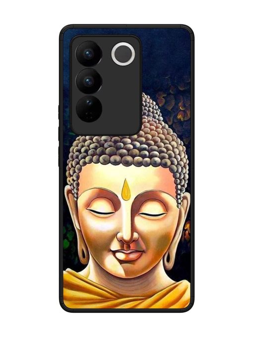 Buddha Face Glossy Soft Edge Case for Vivo V27 (5G) Chachhi