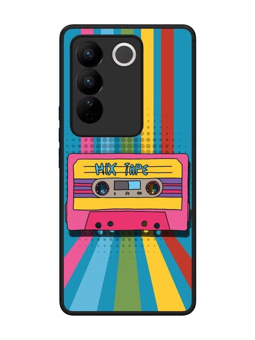 Retro Cassette Tapes Glossy Soft Edge Case for Vivo V27 (5G) Chachhi