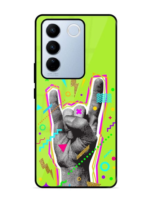 Neon Rock Glossy Soft Edge Case for Vivo V27 Pro (5G) Chachhi