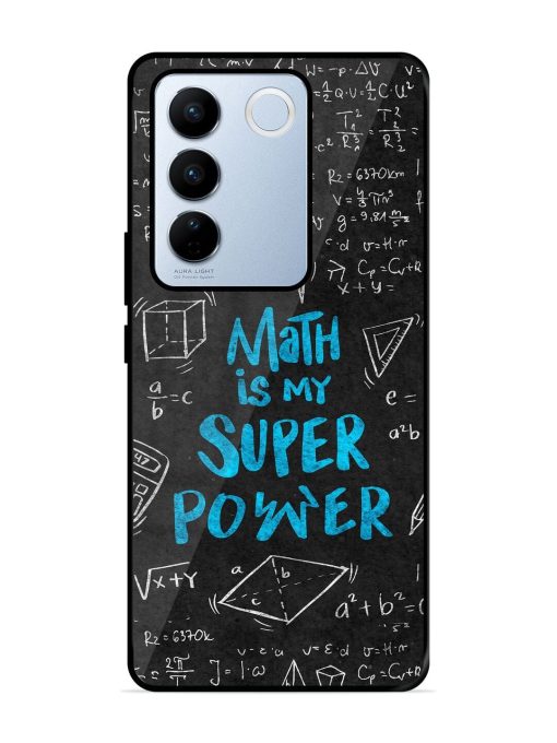 Math Magic Glossy Soft Edge Case for Vivo V27 Pro (5G) Chachhi