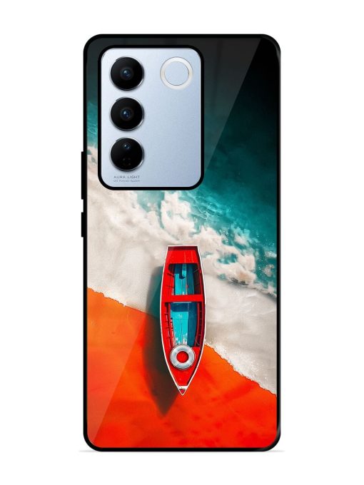 Crimson Tide Glossy Soft Edge Case for Vivo V27 Pro (5G) Chachhi