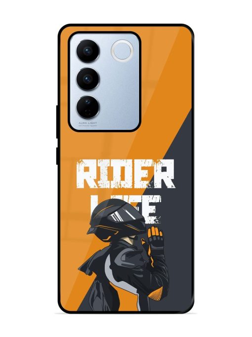 Ride Never Ends Glossy Soft Edge Case for Vivo V27 Pro (5G)