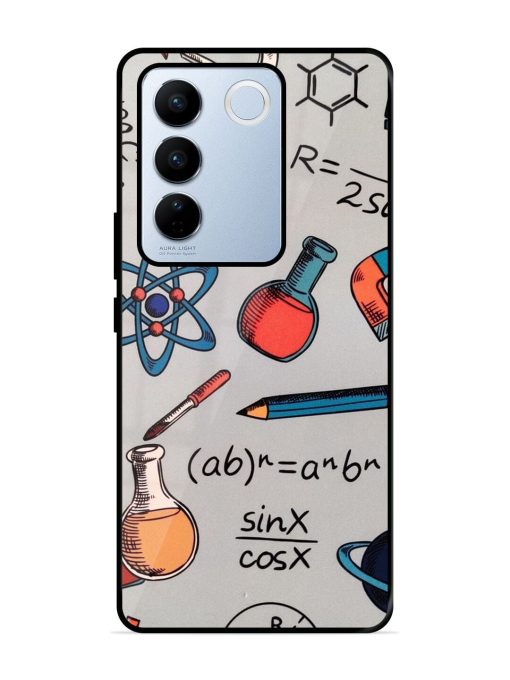 Science Doodle Glossy Soft Edge Case for Vivo V27 Pro (5G) Chachhi