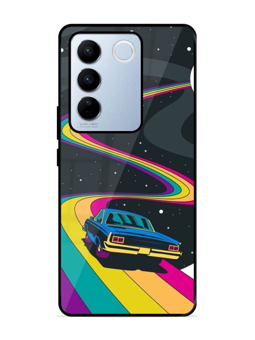 Rainbow Road Glossy Soft Edge Case for Vivo V27 Pro (5G) Chachhi