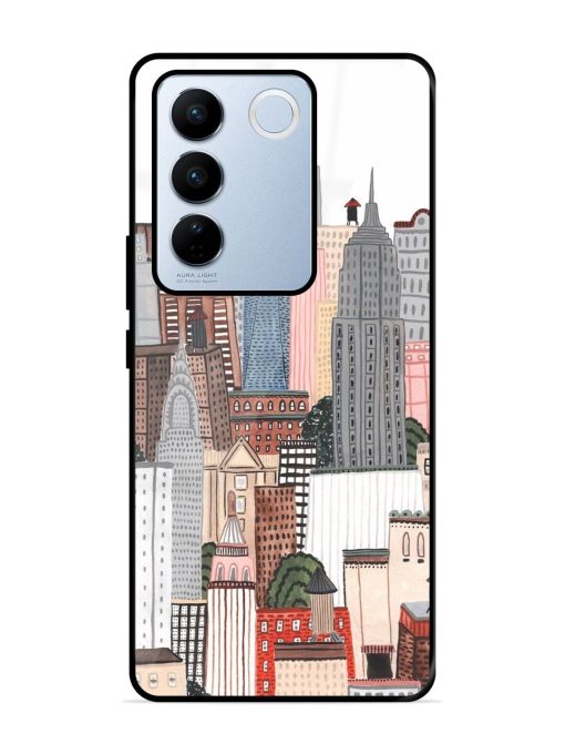 Cityscape Dreams Glossy Soft Edge Case for Vivo V27 Pro (5G) Chachhi