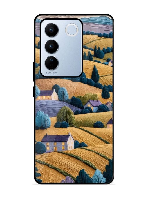 Rolling Hilltop Haven Glossy Soft Edge Case for Vivo V27 Pro (5G)