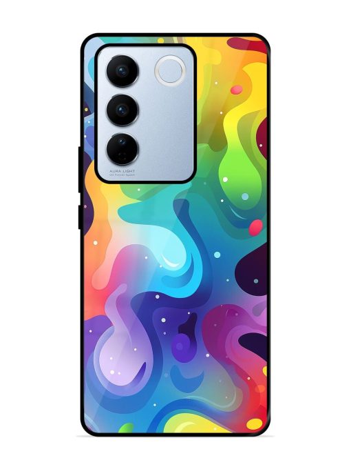 Rainbow River Glossy Soft Edge Case for Vivo V27 Pro (5G) Chachhi