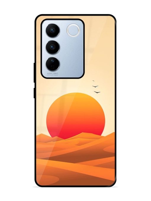 Desert Sunset Glossy Soft Edge Case for Vivo V27 Pro (5G) Chachhi