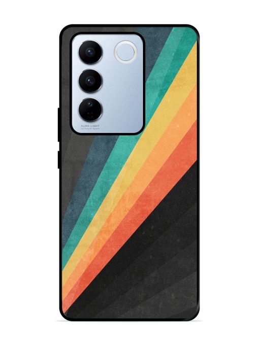 Retro Spectrum Glossy Soft Edge Case for Vivo V27 Pro (5G) Chachhi