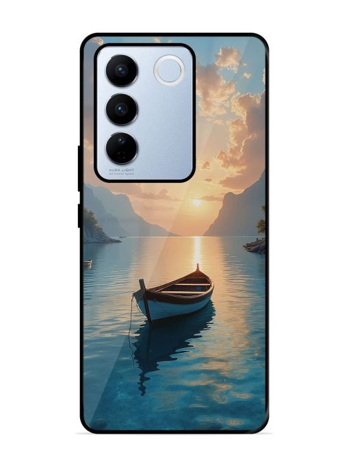 Serene Sunset Glossy Soft Edge Case for Vivo V27 Pro (5G) Chachhi