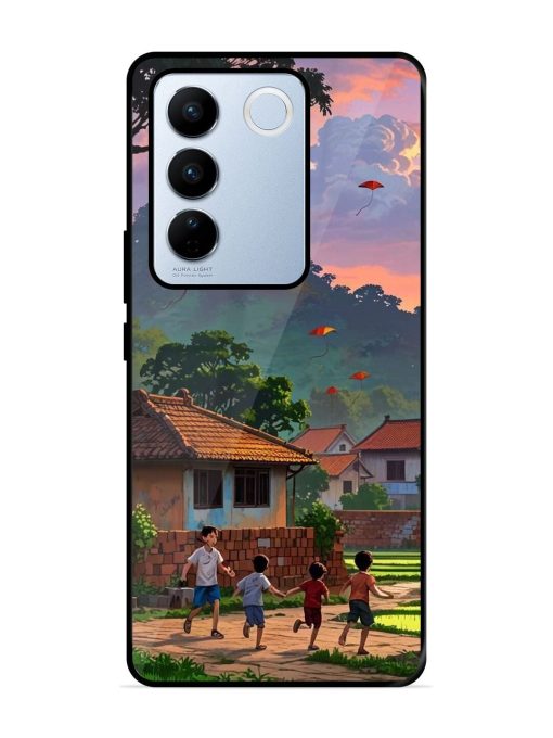 Sunset Play Glossy Soft Edge Case for Vivo V27 Pro (5G) Chachhi