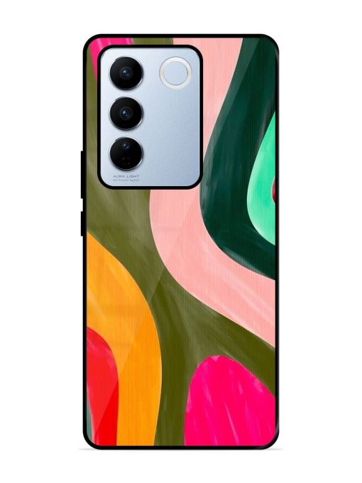 Wavy Wonder Glossy Soft Edge Case for Vivo V27 Pro (5G) Chachhi