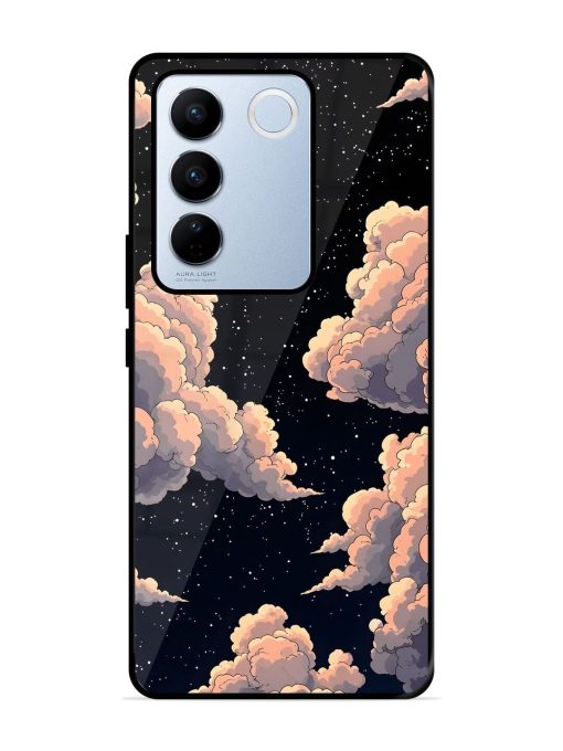 Starry Night Dreams Glossy Soft Edge Case for Vivo V27 Pro (5G) Chachhi