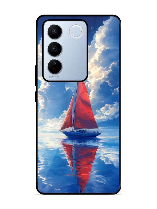 Crimson Sails Glossy Soft Edge Case for Vivo V27 Pro (5G)