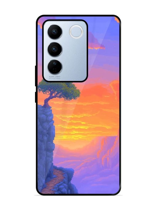 Cliffside Solitude Glossy Soft Edge Case for Vivo V27 Pro (5G) Chachhi