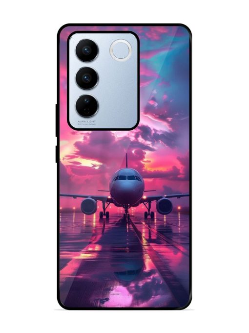 Neon Runway Glossy Soft Edge Case for Vivo V27 Pro (5G) Chachhi