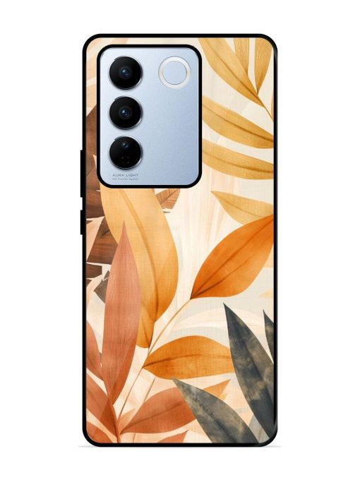 Earthy Elegance Glossy Soft Edge Case for Vivo V27 Pro (5G) Chachhi