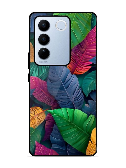 Tropical Tapestry Glossy Soft Edge Case for Vivo V27 Pro (5G) Chachhi