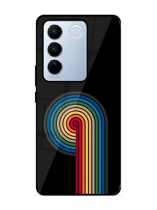 Rainbow Ripple Glossy Soft Edge Case for Vivo V27 Pro (5G) Chachhi