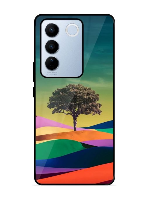 Rainbow'S Lone Sentinel Glossy Soft Edge Case for Vivo V27 Pro (5G) Chachhi