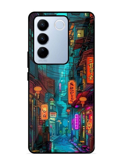 Neon Nightscape Glossy Soft Edge Case for Vivo V27 Pro (5G)