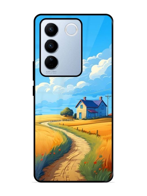 Countryside Cottage Glossy Soft Edge Case for Vivo V27 Pro (5G) Chachhi