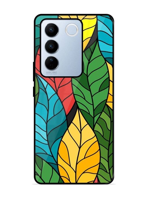 Foliage Fiesta Glossy Soft Edge Case for Vivo V27 Pro (5G) Chachhi