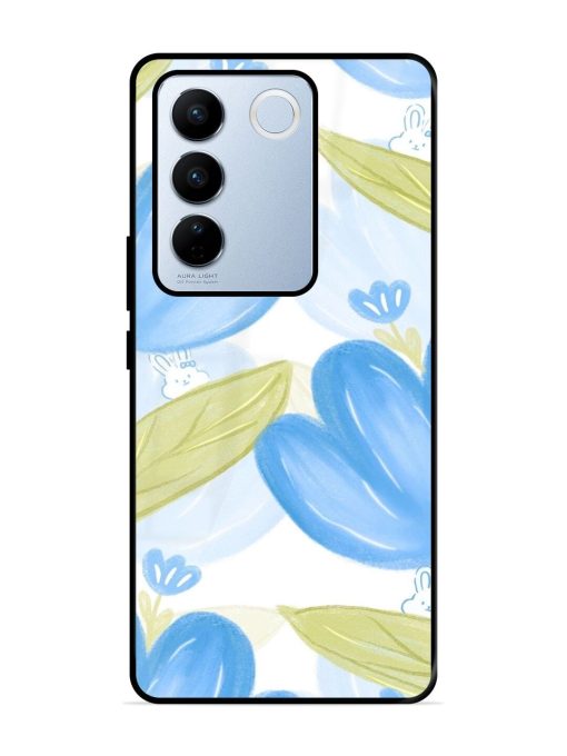 Bunny'S Blue Garden Glossy Soft Edge Case for Vivo V27 Pro (5G) Chachhi