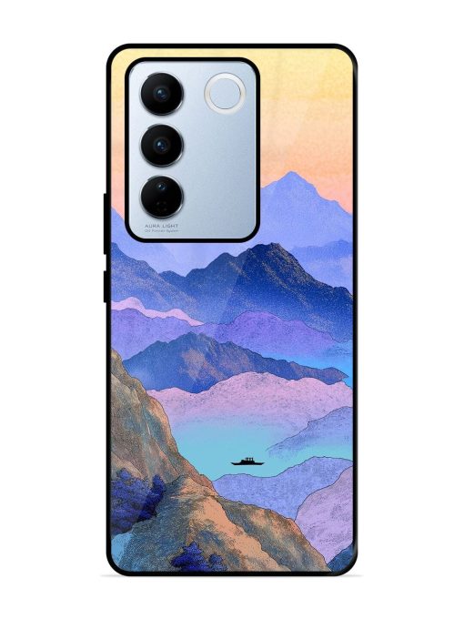 Mountain Mist Glossy Soft Edge Case for Vivo V27 Pro (5G) Chachhi