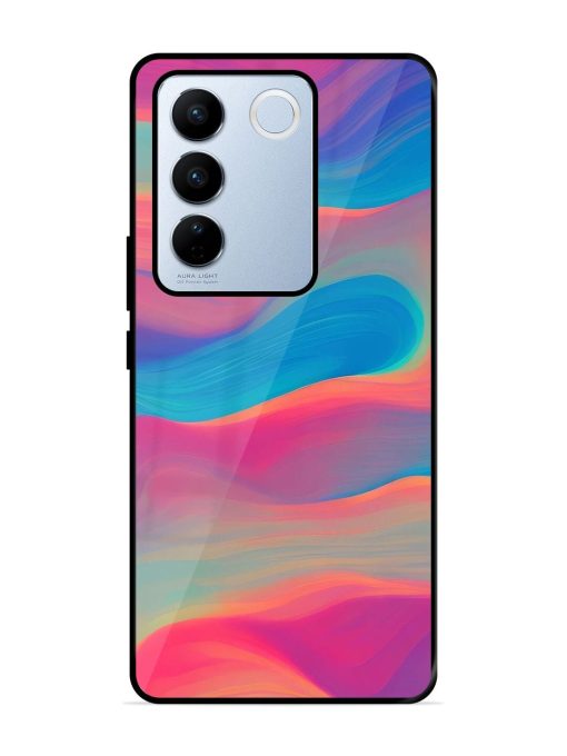 Wavy Wonder Glossy Soft Edge Case for Vivo V27 Pro (5G) Chachhi