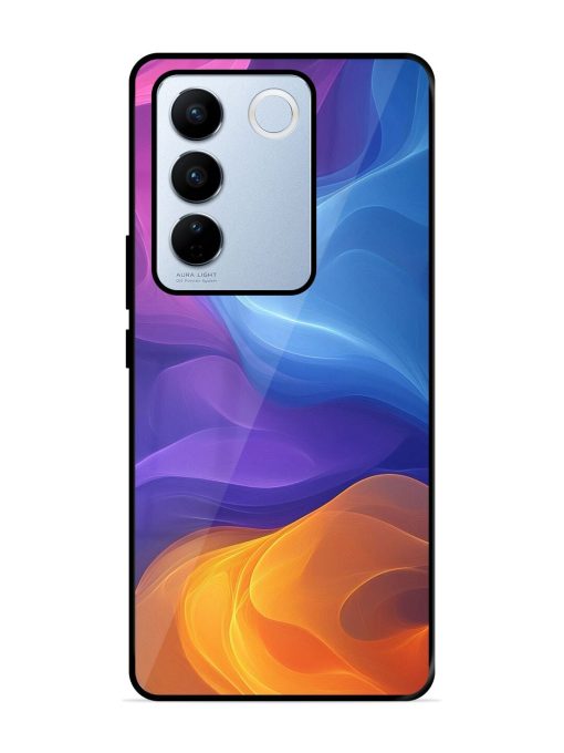 Cosmic Currents Glossy Soft Edge Case for Vivo V27 Pro (5G) Chachhi