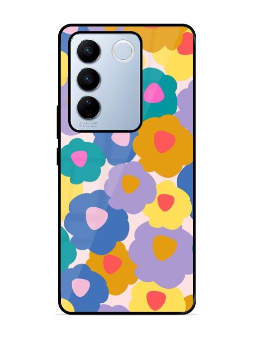 Flower Power Glossy Soft Edge Case for Vivo V27 Pro (5G) Chachhi