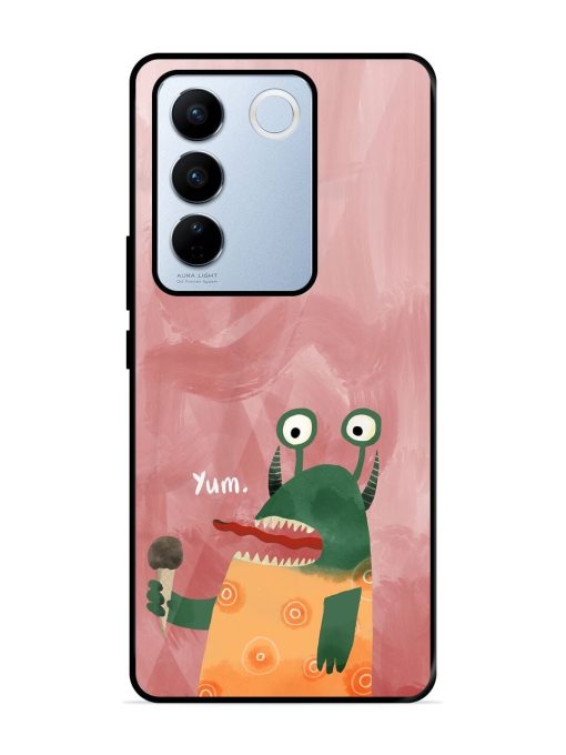 Hungry Monster Glossy Soft Edge Case for Vivo V27 Pro (5G) Chachhi